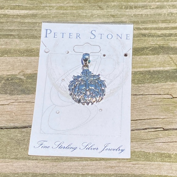 Green Man pendant .925 Sterling Silver Peter Stone - Picture 9 of 13
